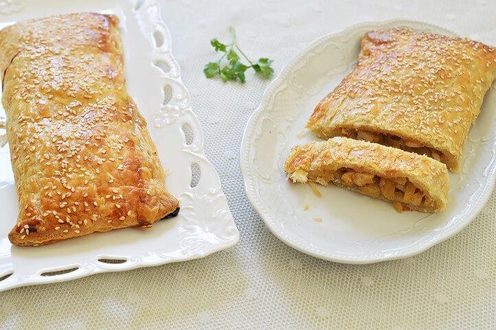 מתכון למאפה עוף ותפוחים. צילום: אפרת סיאצ'י