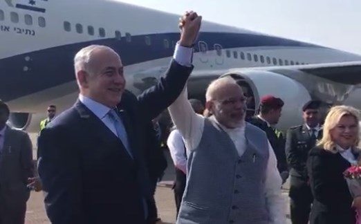 צפו: כך התקבל רה"מ נתניהו בהודו