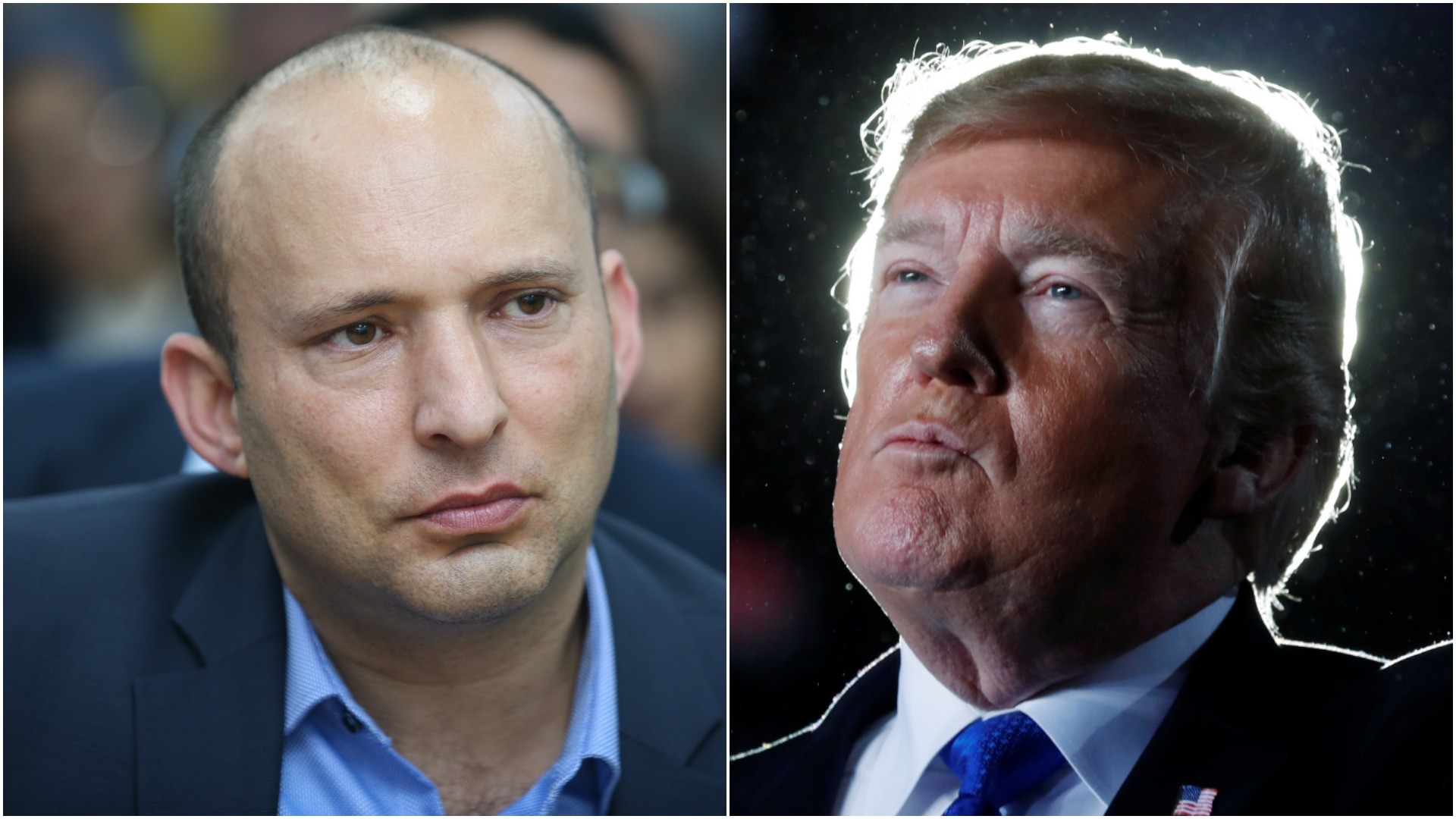 בנט וטראמפ. צילומים: פלאש 90, רויטרס