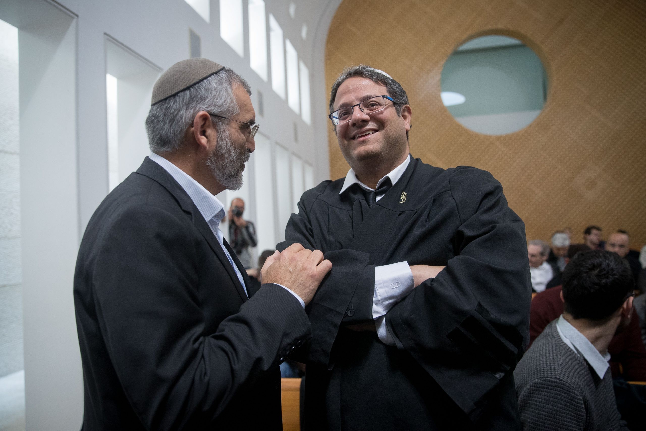 איתמר בן גביר ומיכאל בן ארי בימים אחרים | צילום: יונתן זינדל, פלאש 90