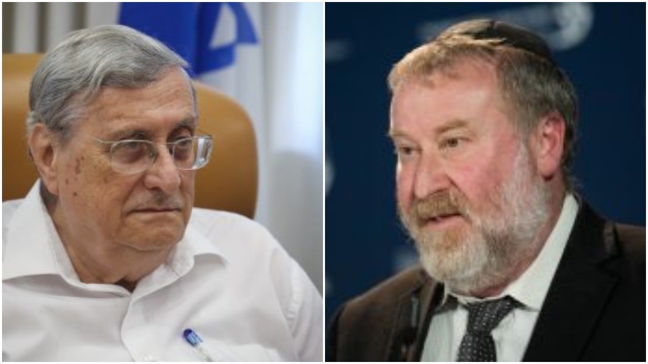 היועמ"ש אביחי מנדלבליט והשופט בדימוס יעקב טירקל. צילומים: פלאש 90