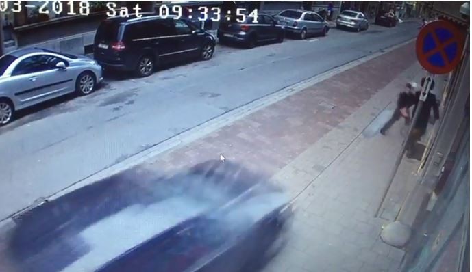 ניסיון דריסה. צילום מסך 
