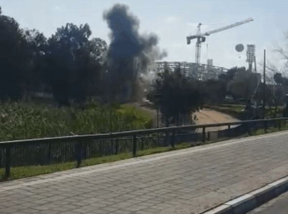 תיעוד: נפל ממלחמת יום הכיפורים פוצץ באופן מבוקר בת"א