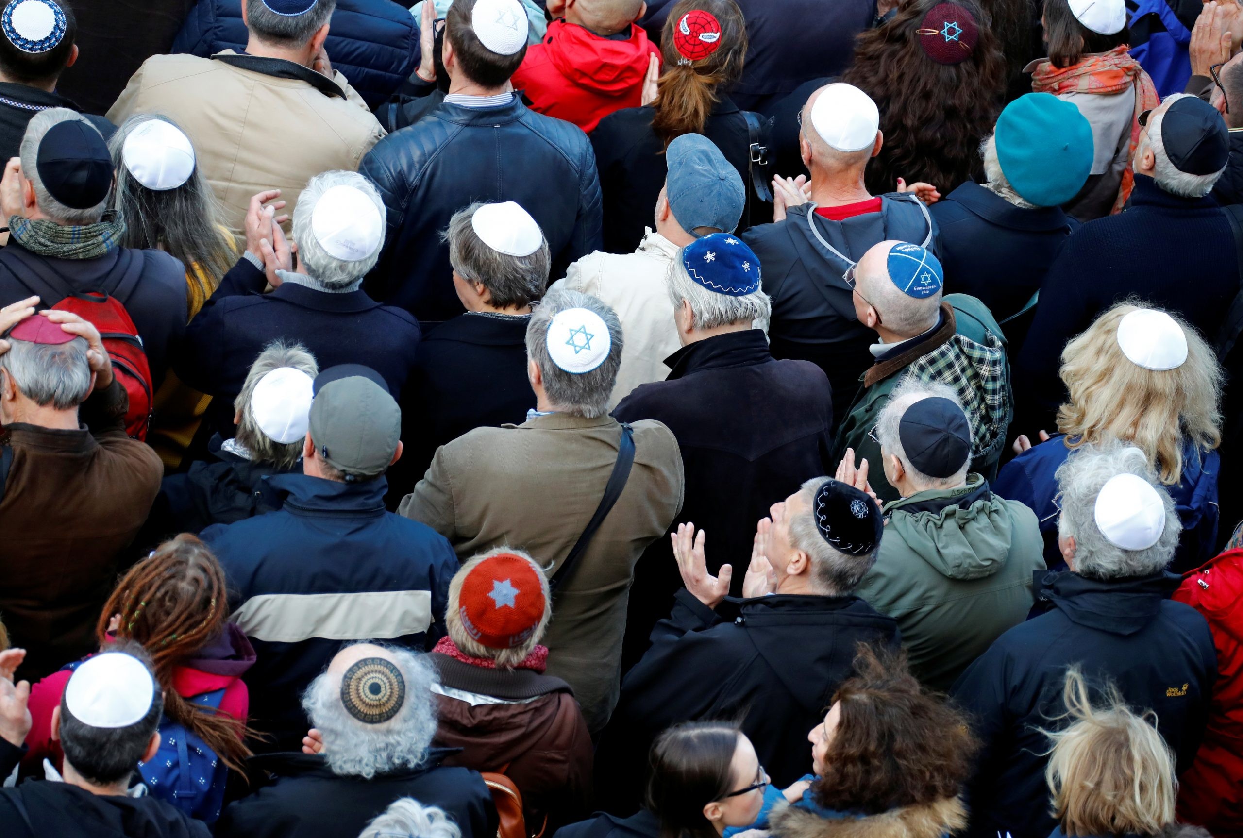 צעדה נגד אנטישמיות בברלין, בשנה שעברה. צילום: רויטרס