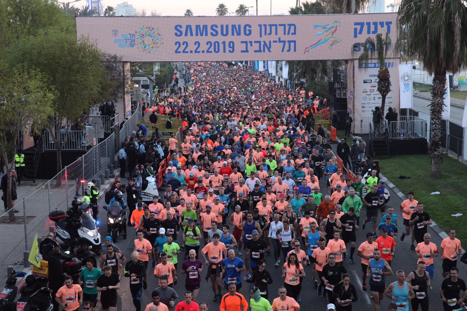 40 אלף משתתפים במרתון תל-אביב