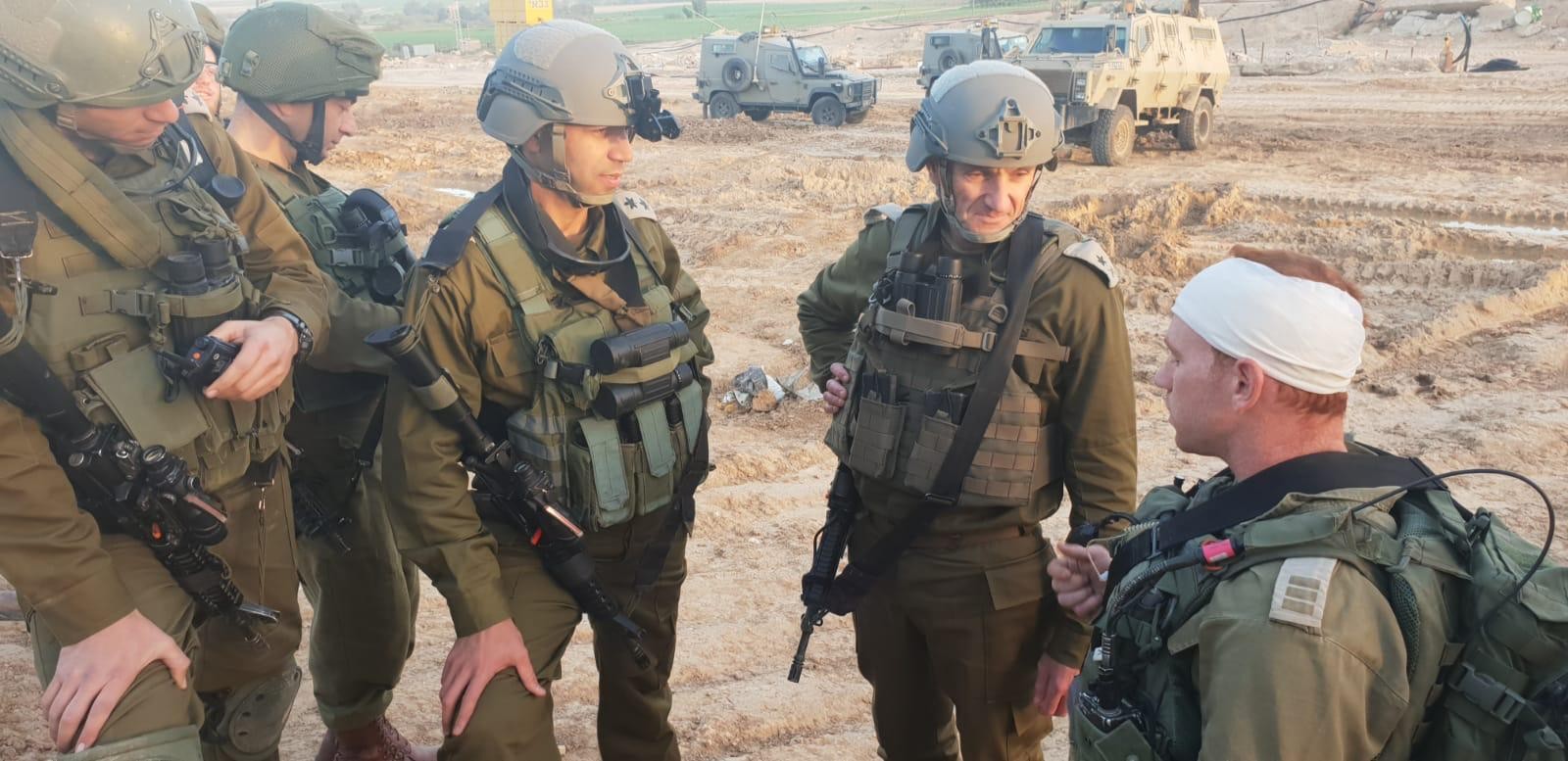 הקצין שניצל מירי צלפים חזר לפקד בגזרת עזה