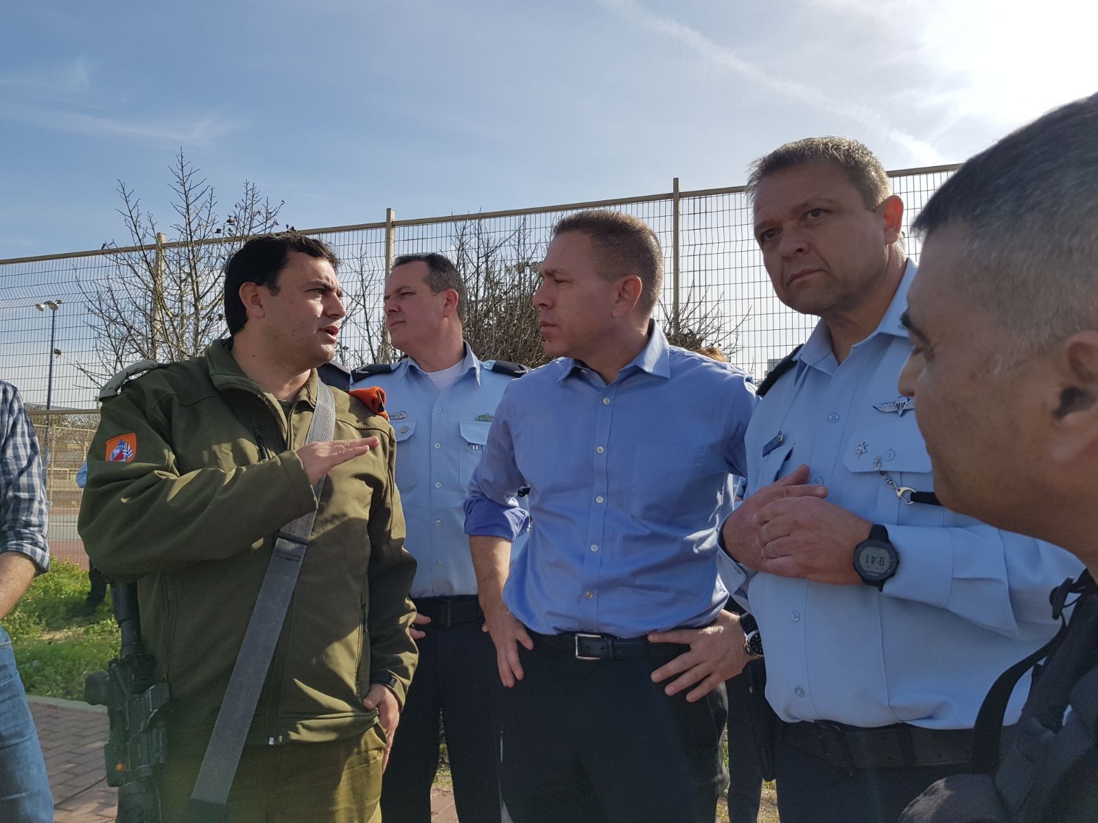 השר לביטחון פנים גלעד ארדן בכפר הנופש באשקלון. צילום: דוברות המשרד לביטחון פנים