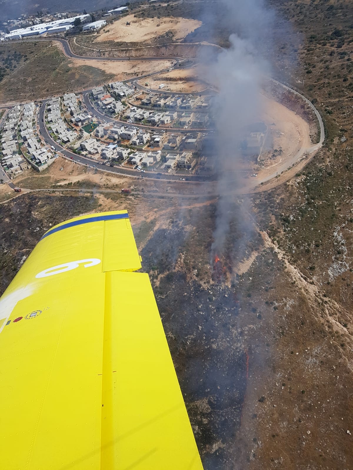 דיווח מהשומרון: הושגה שליטה על השריפה בסמוך לישוב סלעית