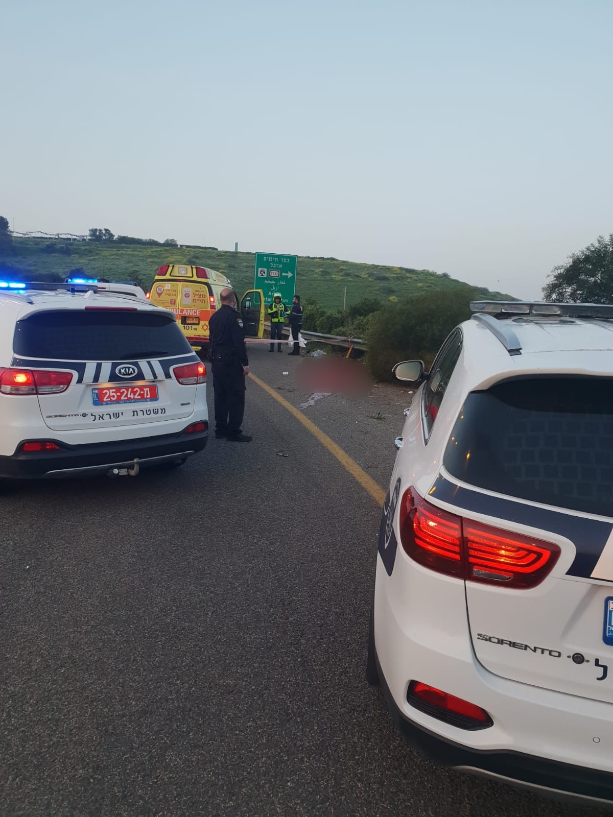 טבריה: הרוג בתאונת דרכים ביציאה מהעיר