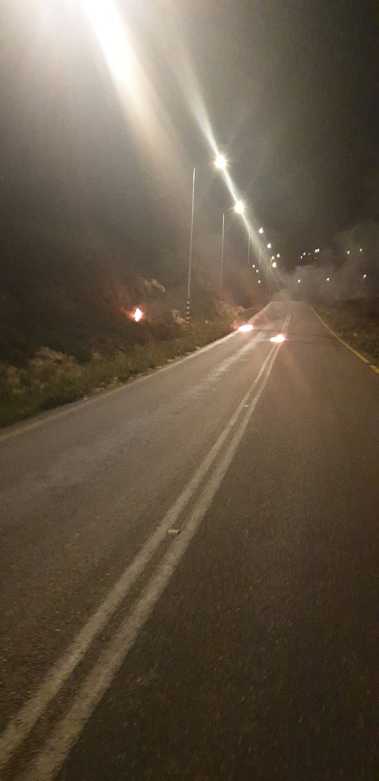 חשד לאירוע חמור בישוב יצהר: צעירים יהודים השליכו בקבוקי תבערה לעבר כוחות מג״ב