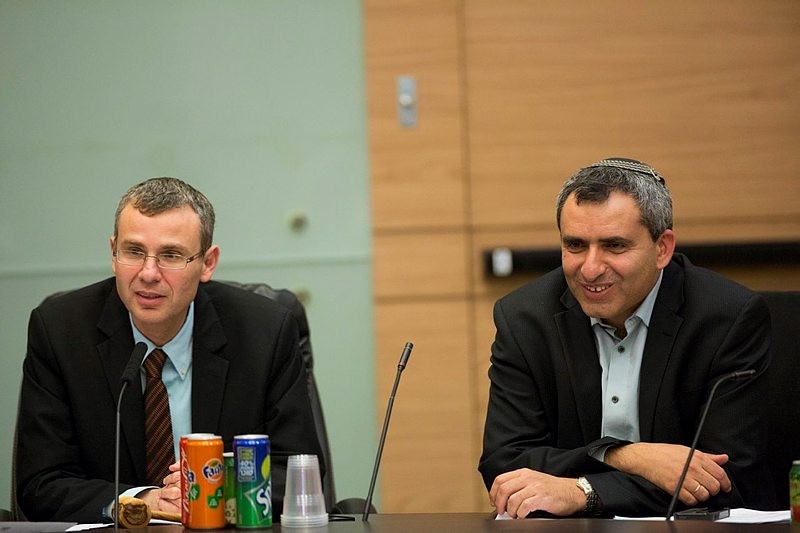 השרים לוין ואלקין. צילום: פלאש90