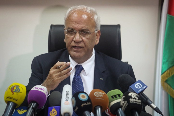 בדרך לביטול ההסכמים? צאיב עריקאת מאיים: "התגובה הפלסטינית לסיפוח תהיה מכרעת"