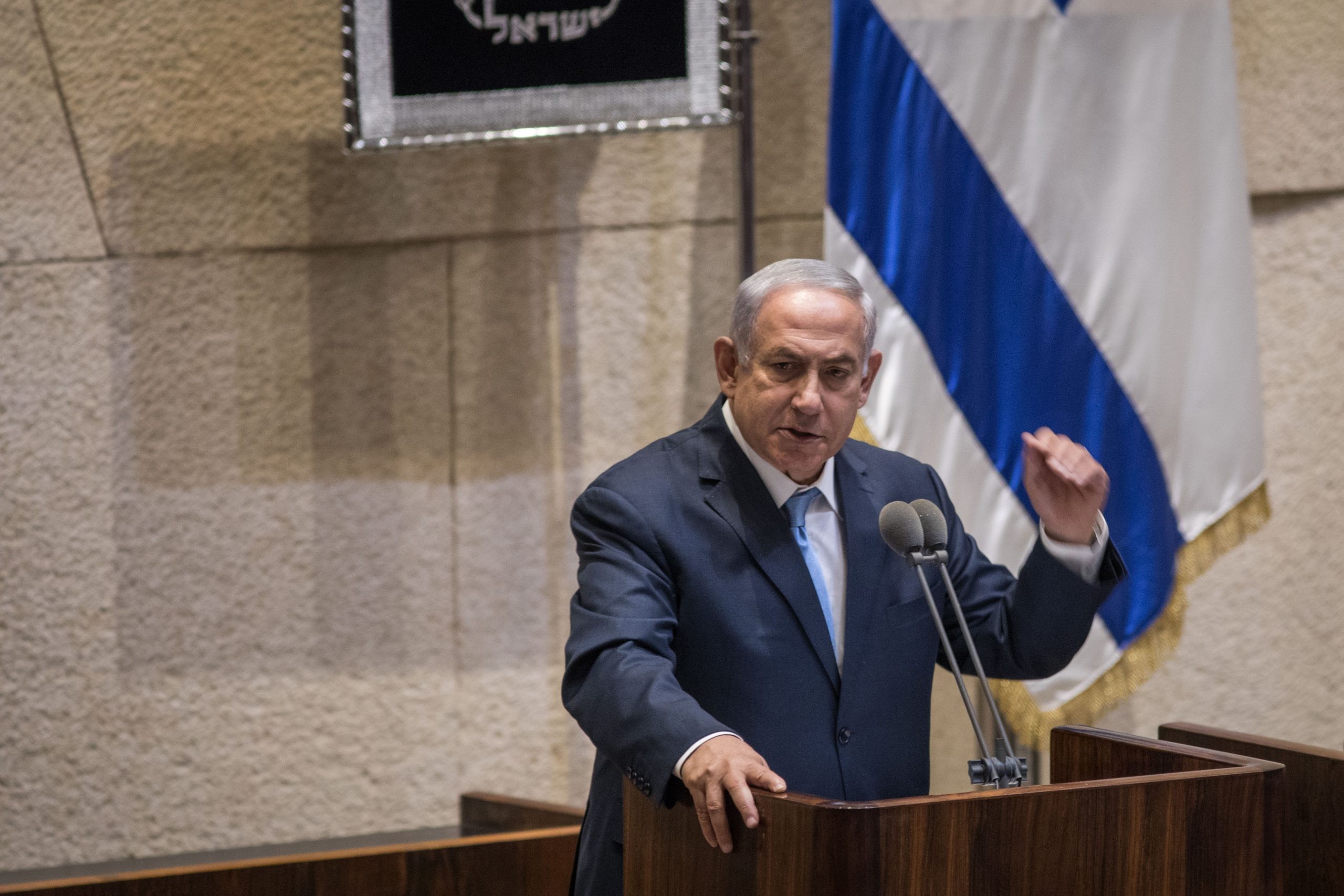רה"מ בנימין נתניהו  במליאת הכנסת. צילום: פלאש 90