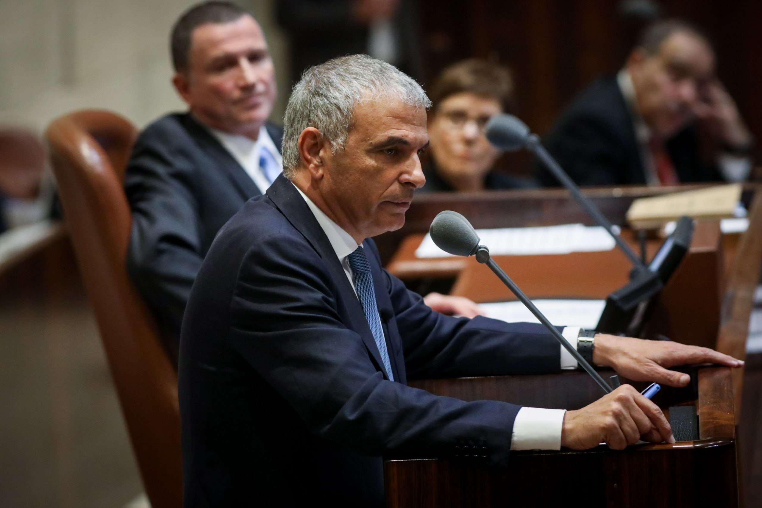 שר האוצר לשעבר משה כחלון במליאת הכנסת | צילום: יונתן זינדל, פלאש 90