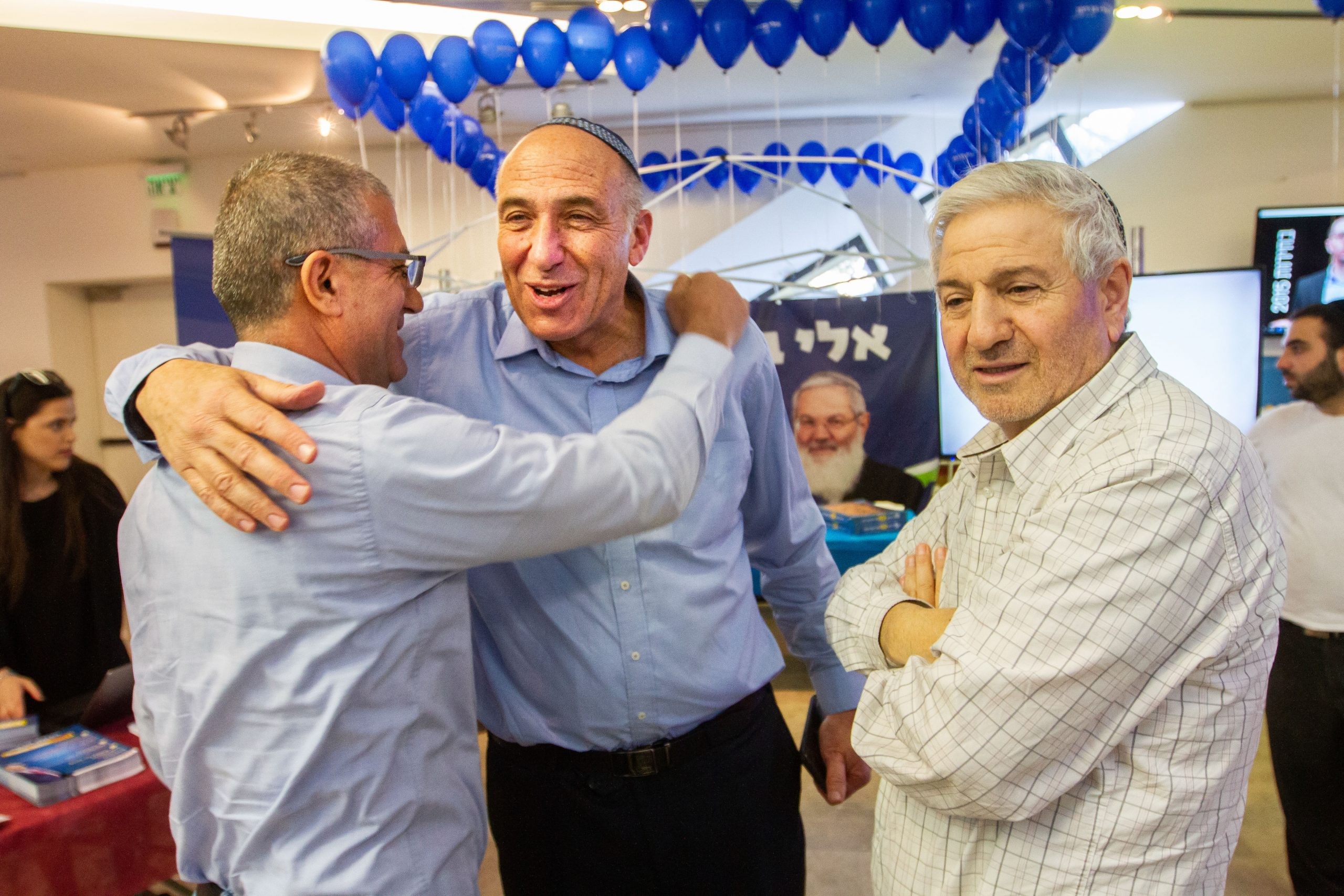 ח"כ מוטי יוגב חוגג נצחון. צילום: פלאש 90
