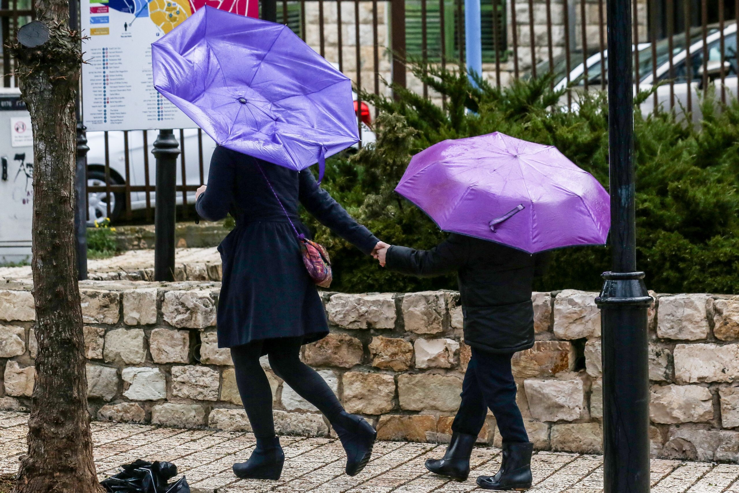 חורף בצפת בירת הגליל. צילום: דוד כהן, פלאש 90