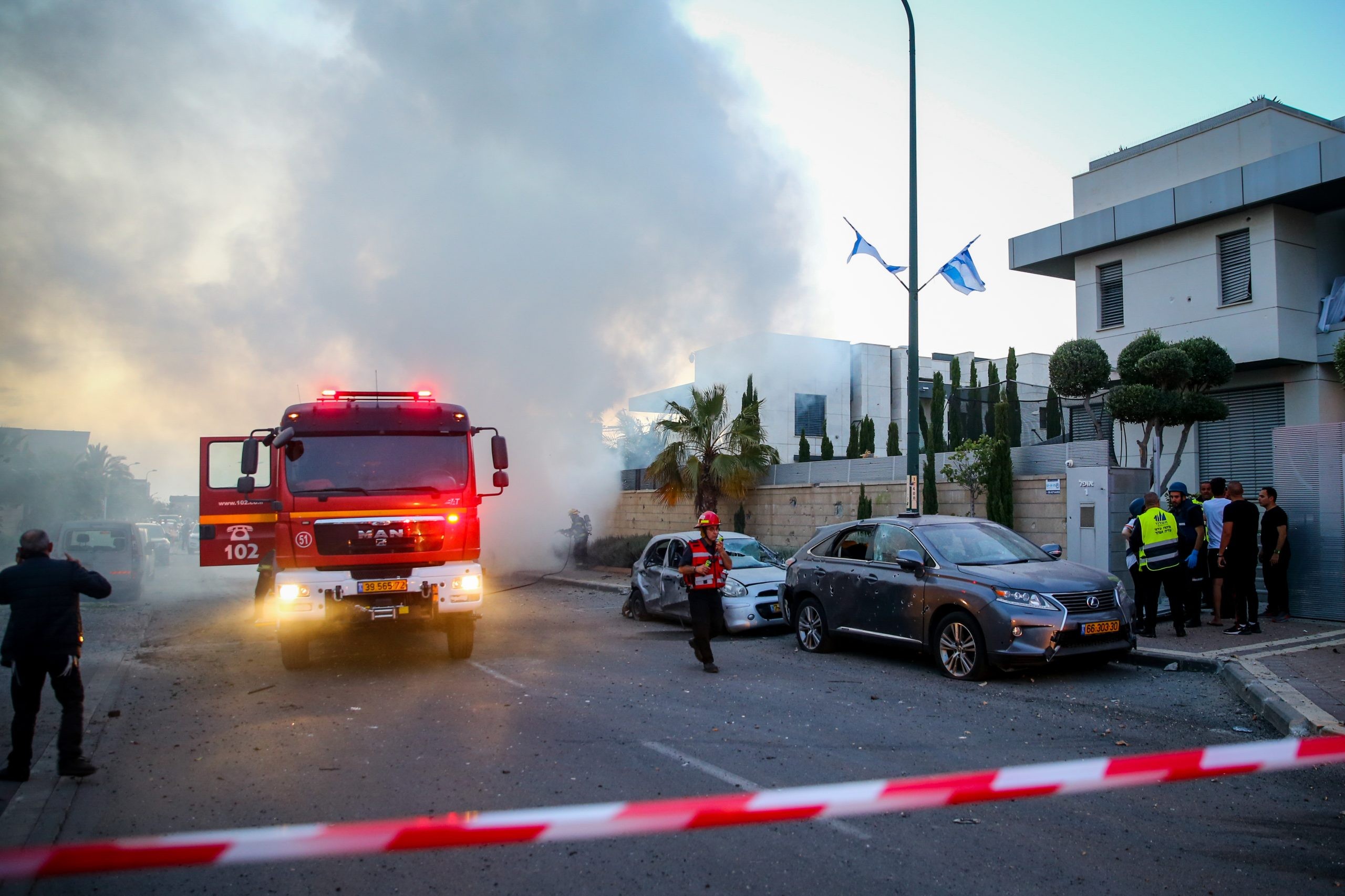 דרום ישראל תחת הפגזה. צילום: פלאש90