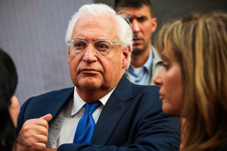 שגריר ארצות הברית בישראל: פעולה חד צדדית של ישראל תסכן את הריבונות