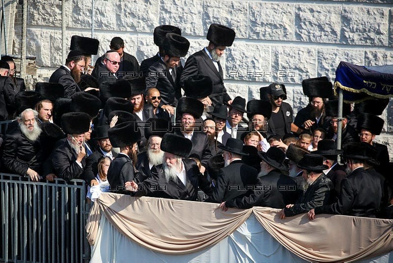 חסימות כבישים בירושלים לקראת החתונה בחסידות מגור