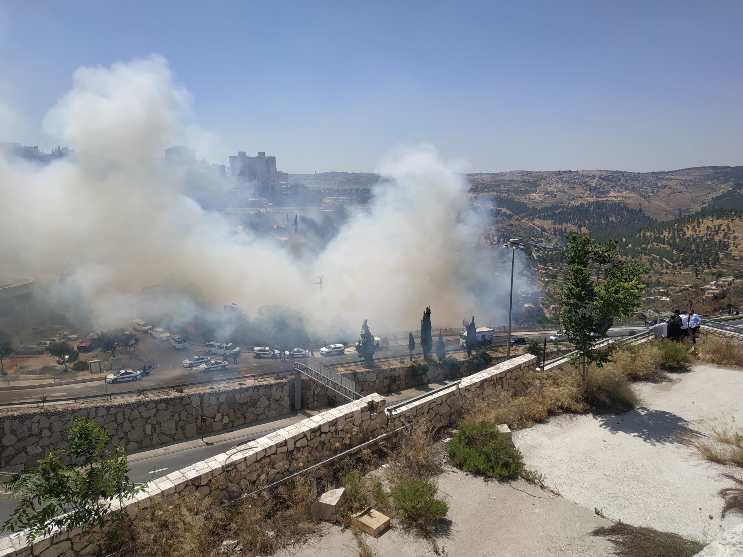 אילוסטרציה. שריפה בכניסה לירושלים