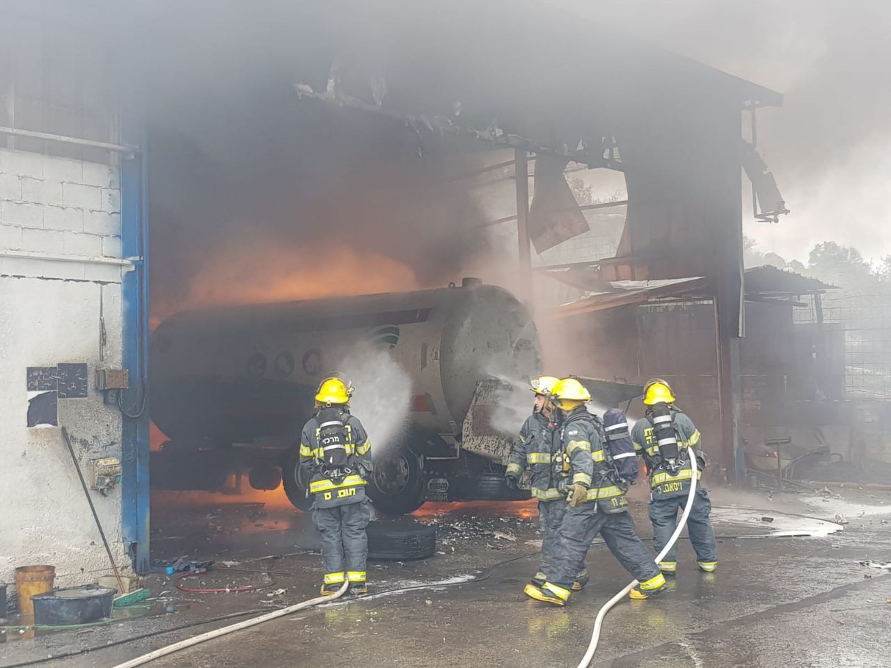 מפחיד: תיעוד הפיצוץ במוסך בכפר טמרה