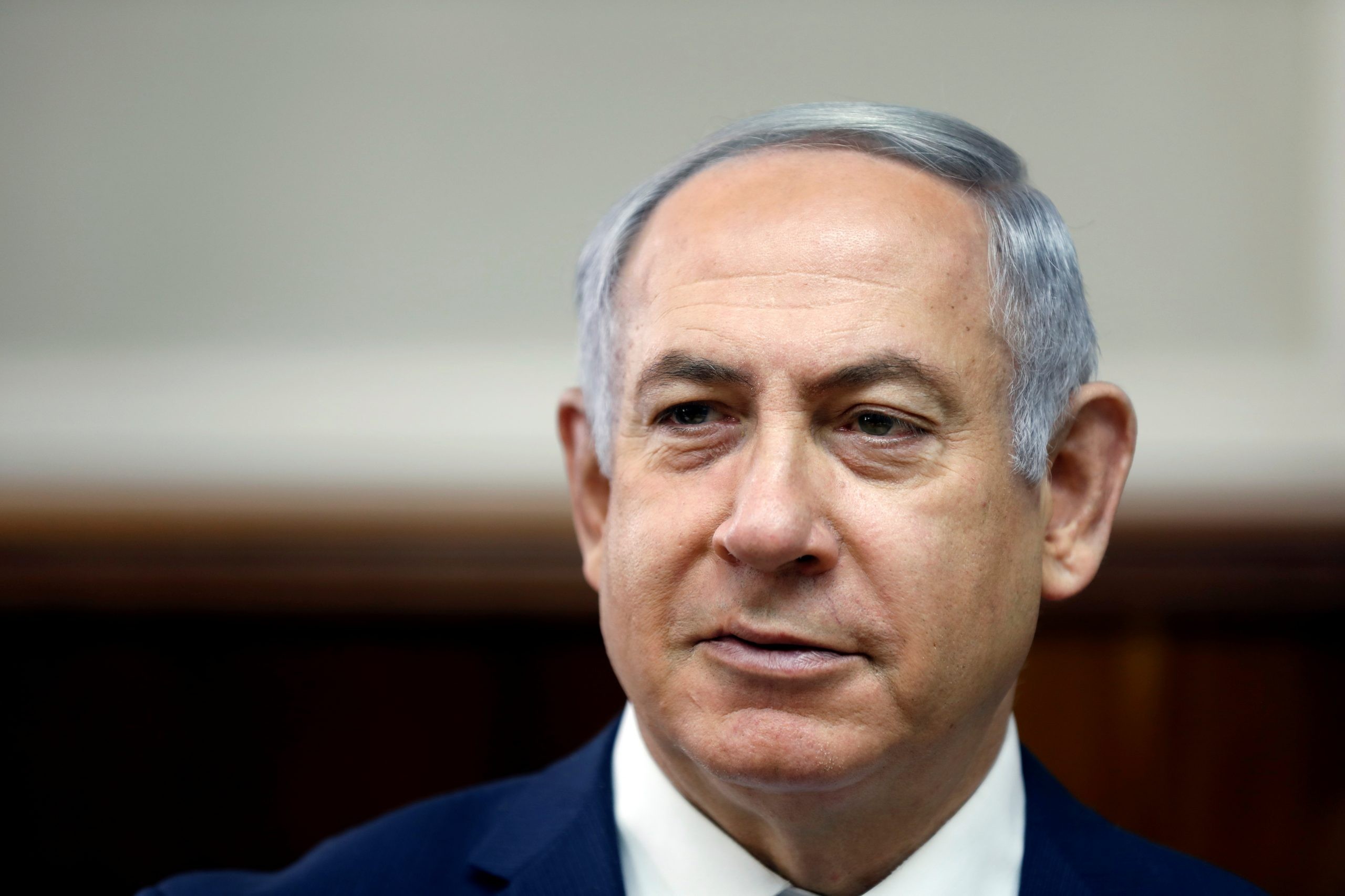 ראש הממשלה בנימין נתניהו בישיבת הקבינט, פברואר 2018. צילום: רויטרס