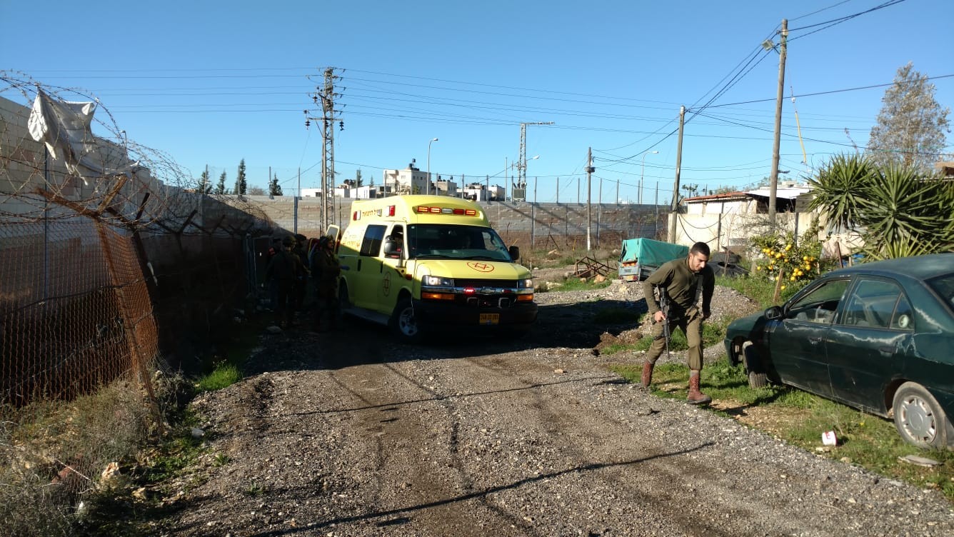 זירת האירוע סמוך לבית אל. צילום: הדר לוז/TPS