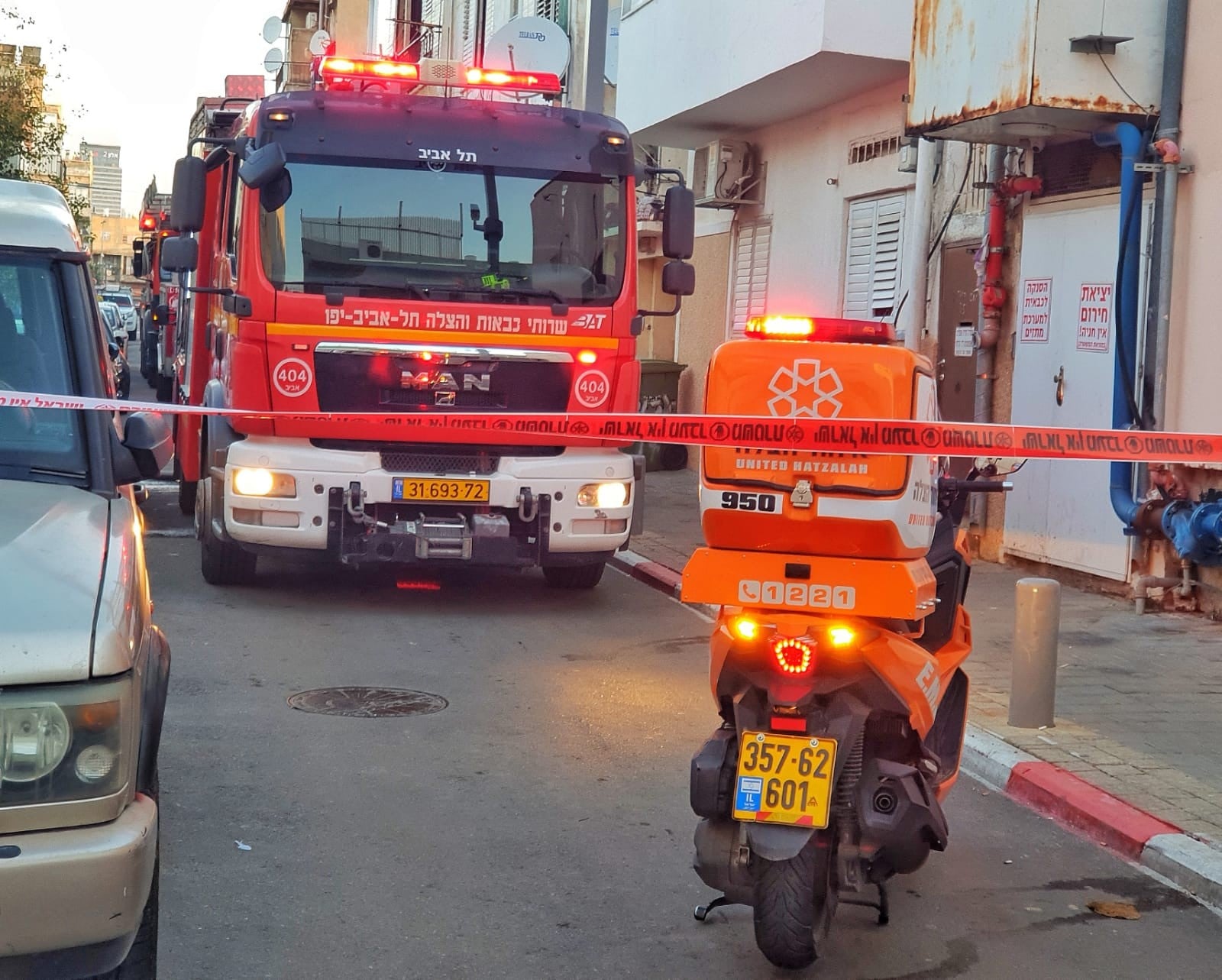 שריפת ענק פרצה בתל אביב: עומסי תנועה כבדים באזור