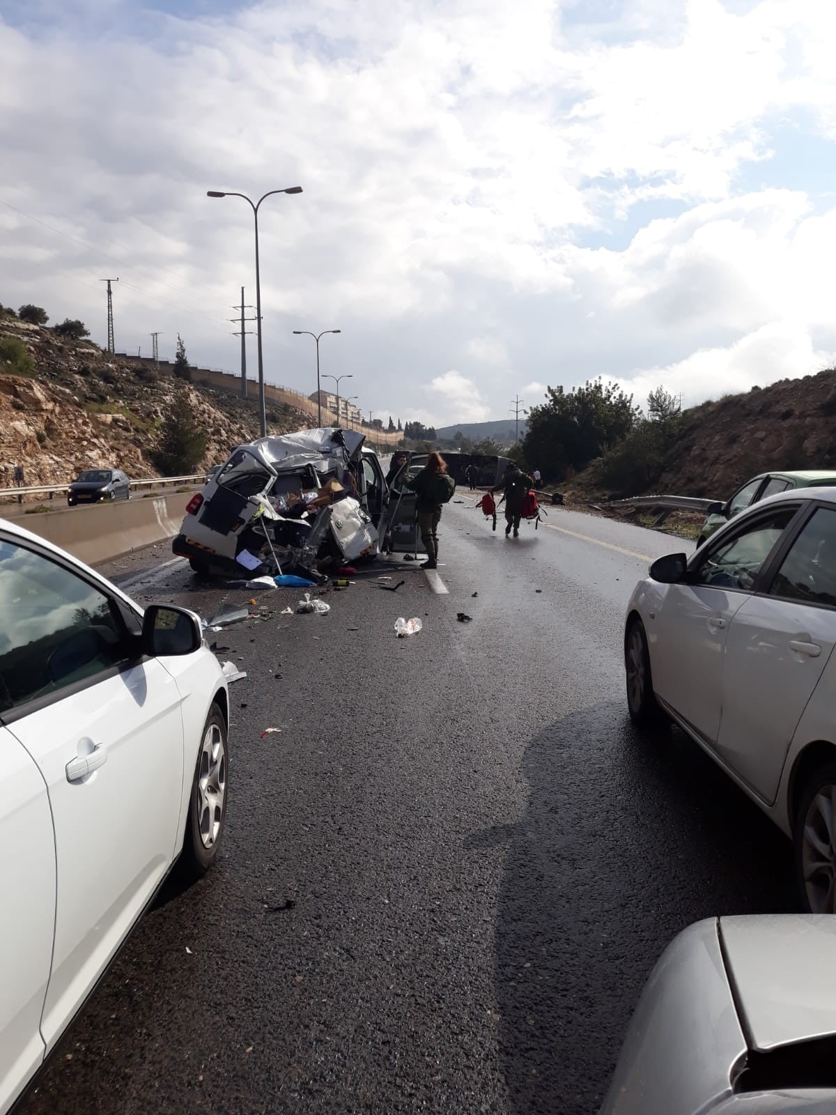 צומת ה-T ליד אפרת: רכב התהפך