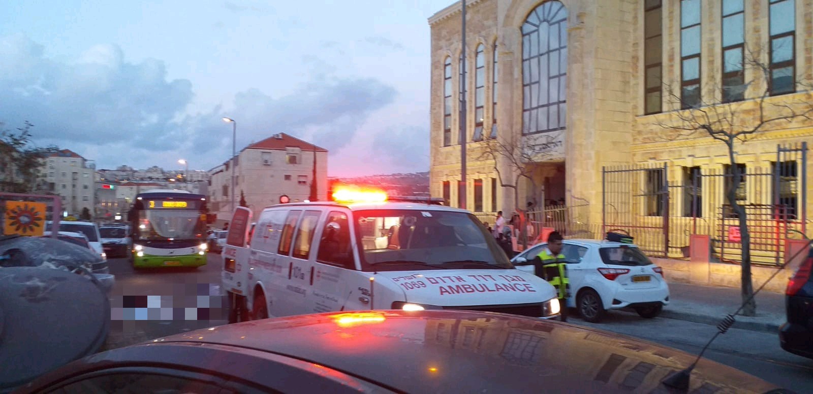 זירת האירוע בבית עלית. צילום: מד"א