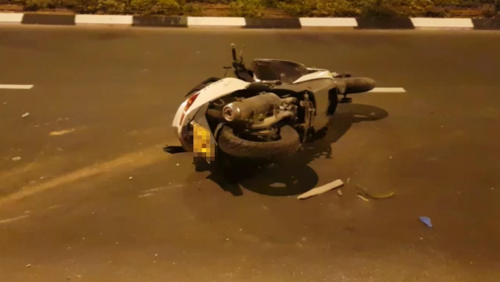 רוכב אופנוע החליק במהלך נסיעה - ופונה לביה"ח עם חבלה בראש