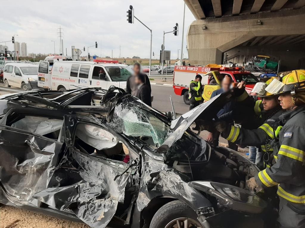 תאונה במחלף מורשה: אישה נפגעה באורח בנוני