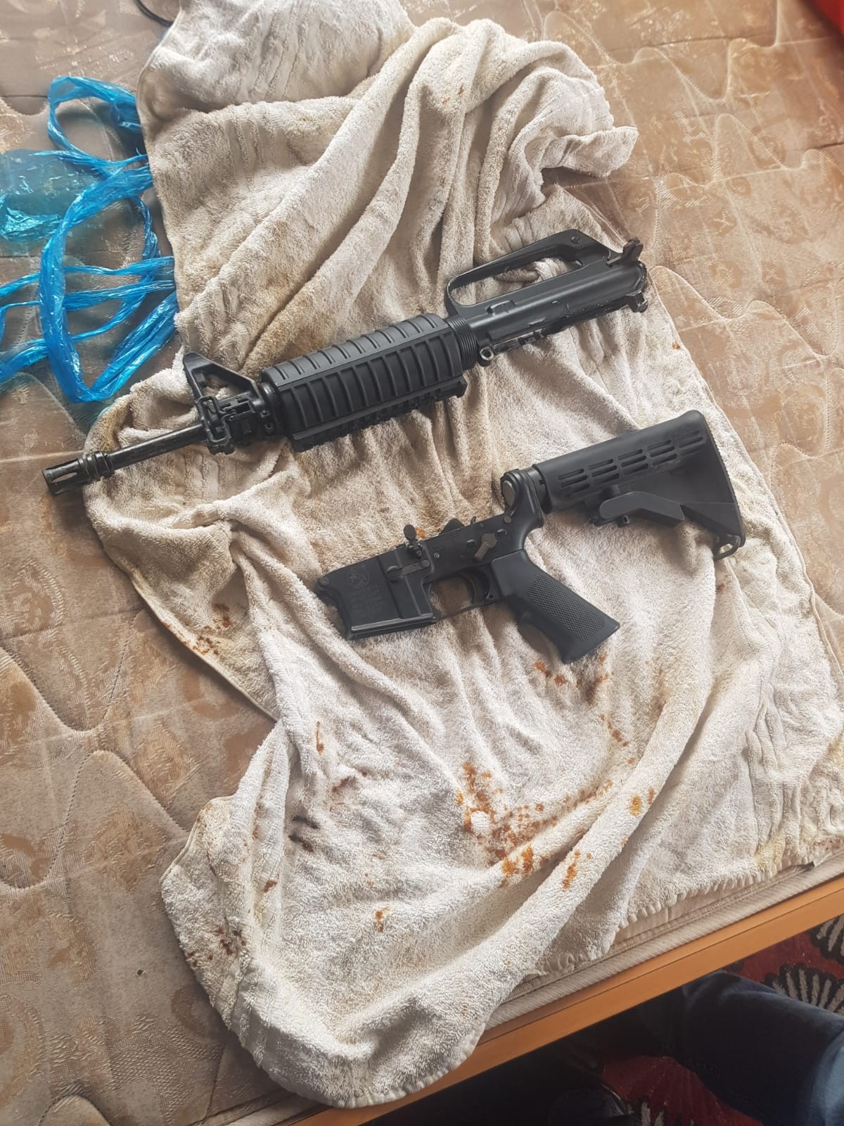 M16 ופרטי אמל"ח נתפסו בבוסמת טבעון