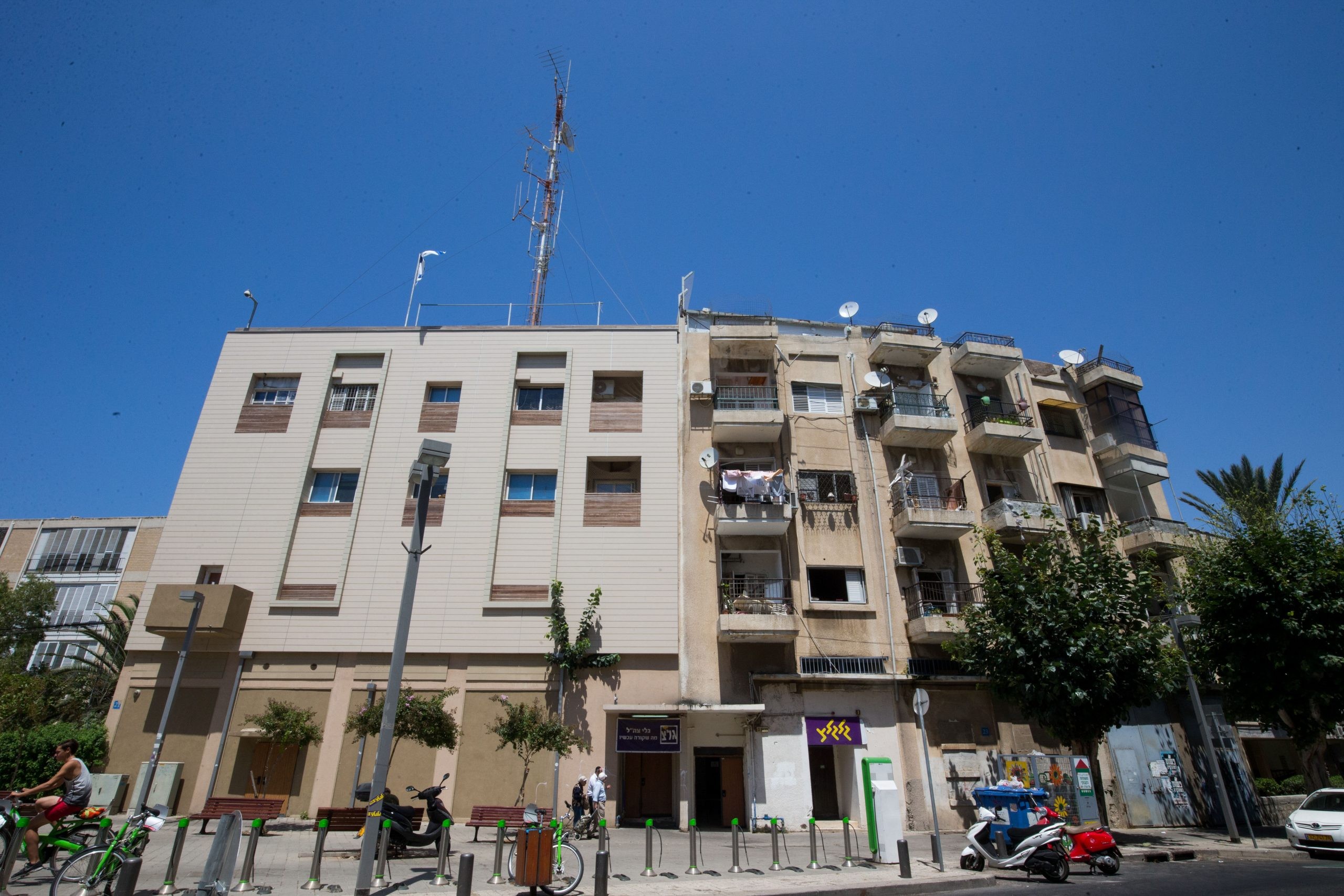 בניין התחנה הצבאית גלי צה"ל ביפו. צילום: פלאש 90