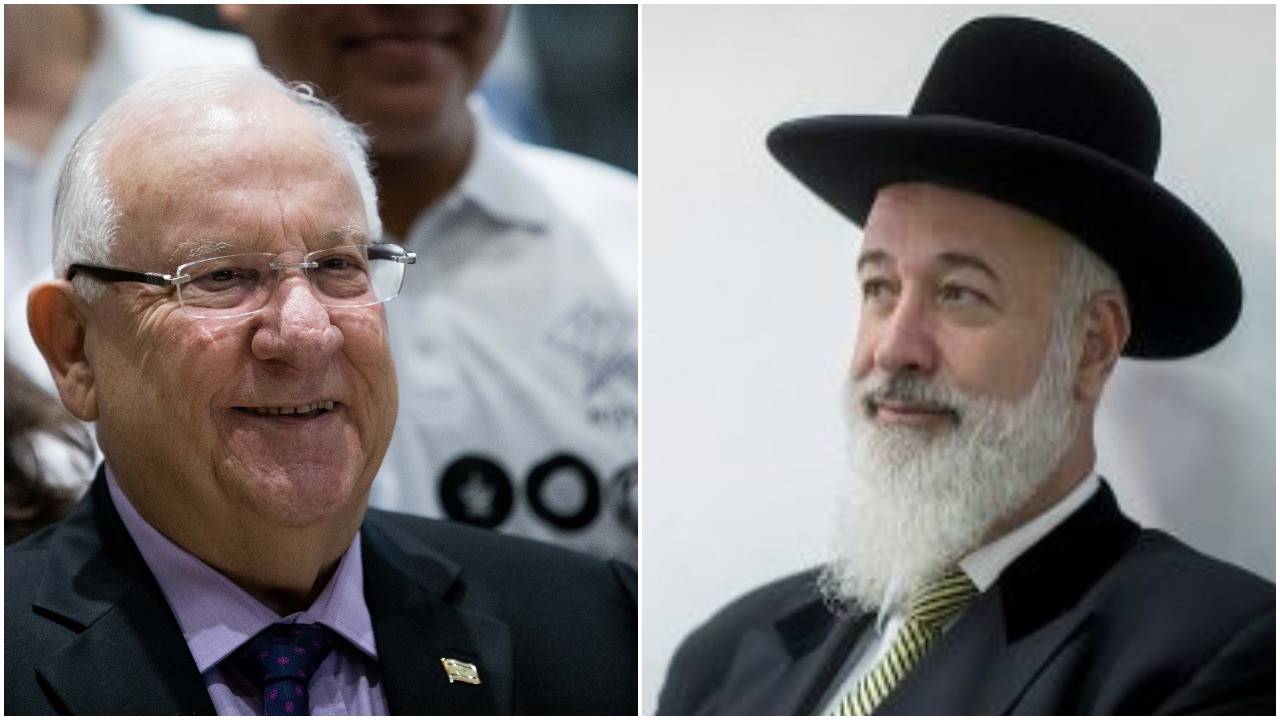 מצגר וריבלין. צילום: פלאש 90