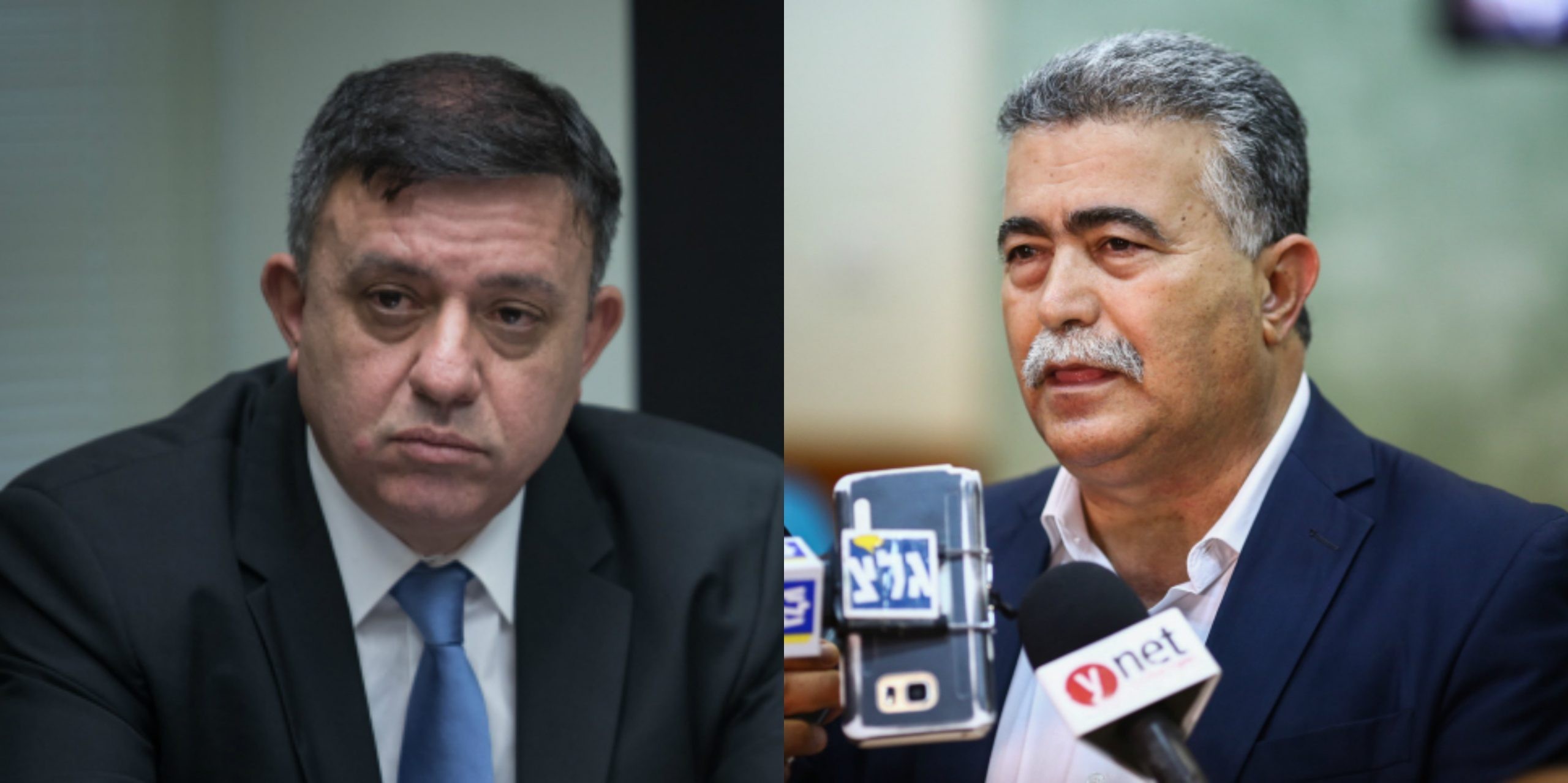 פרץ נגד גבאי. צילום: פלאש 90