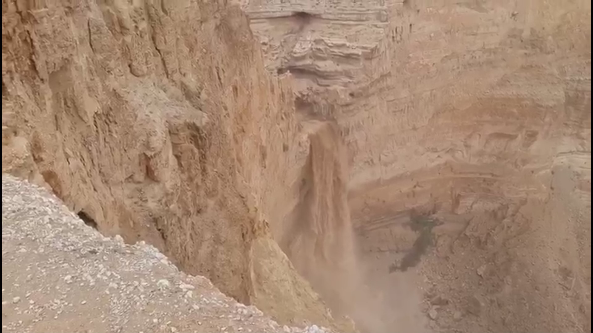 שיטפון בנחל חבר. ארכיון.