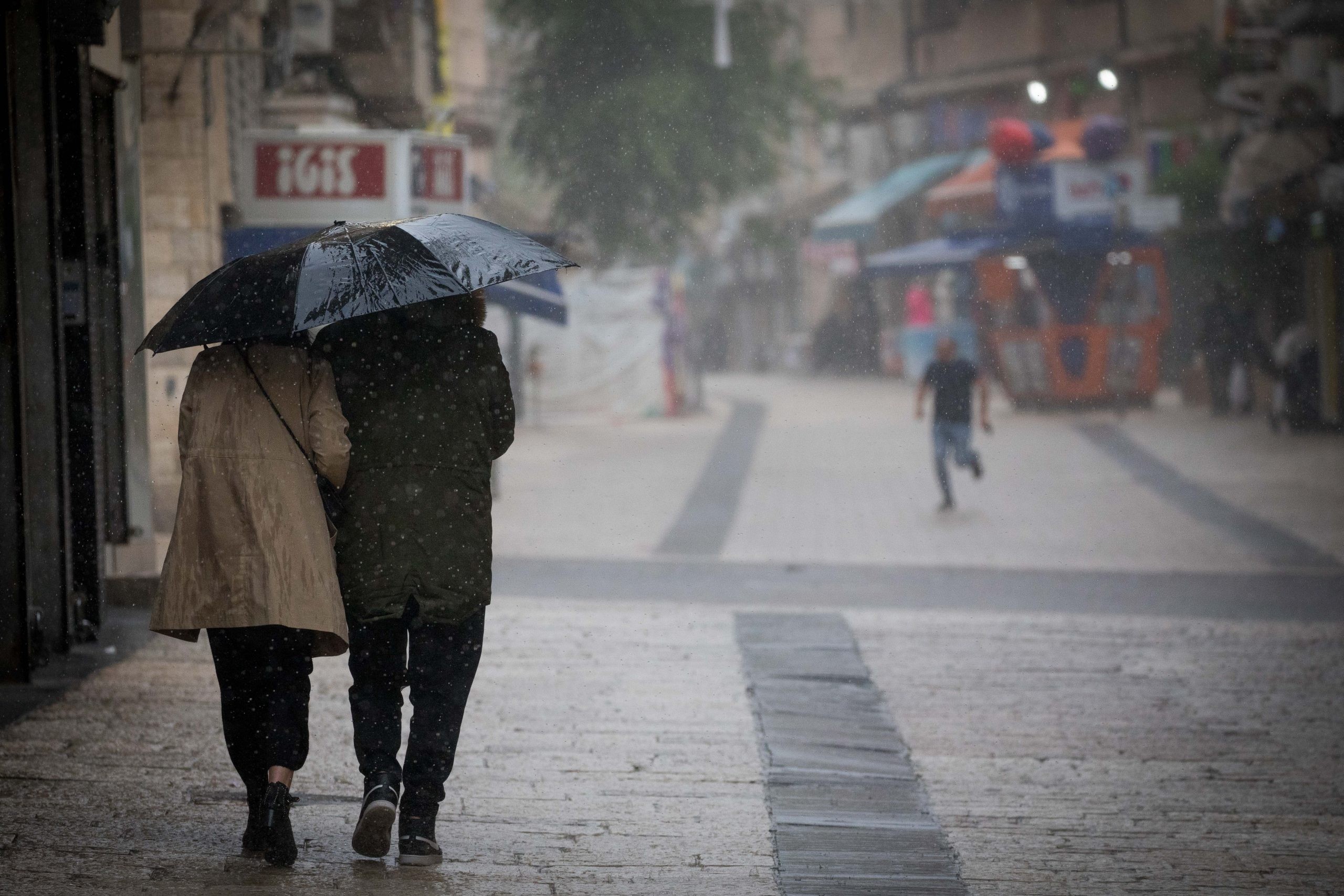 חורף בירושלים | צילום: יונתן זינדל, פלאש 90
