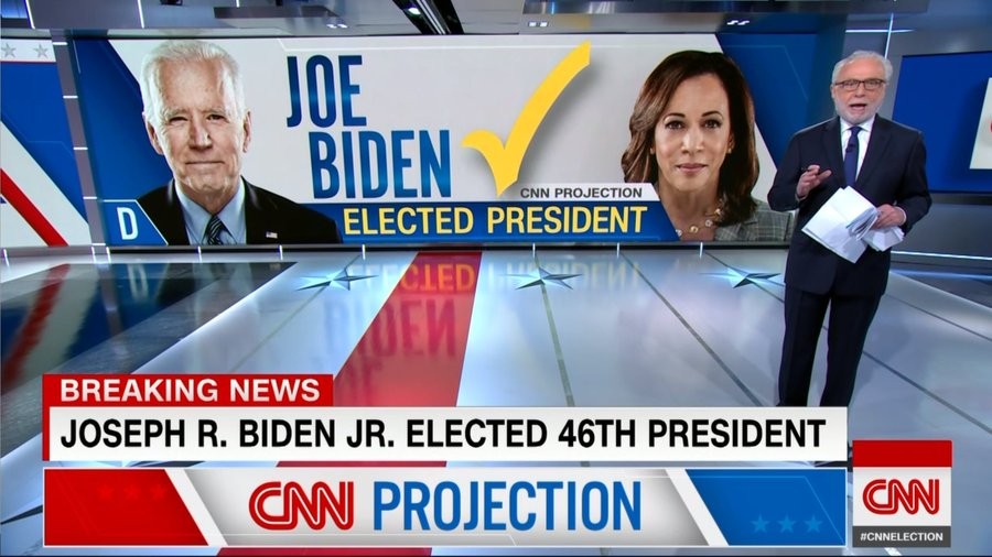 רשת CNN: ג'ו ביידן נבחר לנשיא ה-46 של ארה"ב