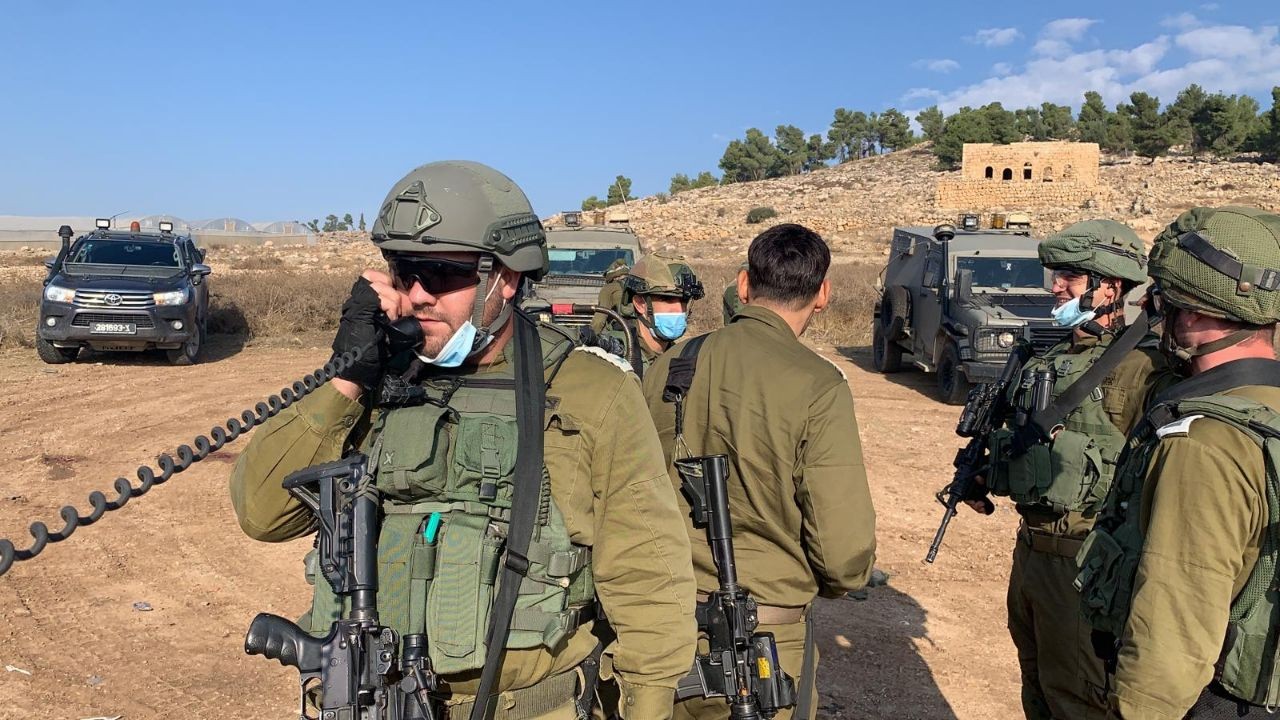 תיעוד: זירת האירוע בהר חברון, רגע לאחר ניסיון הפיגוע