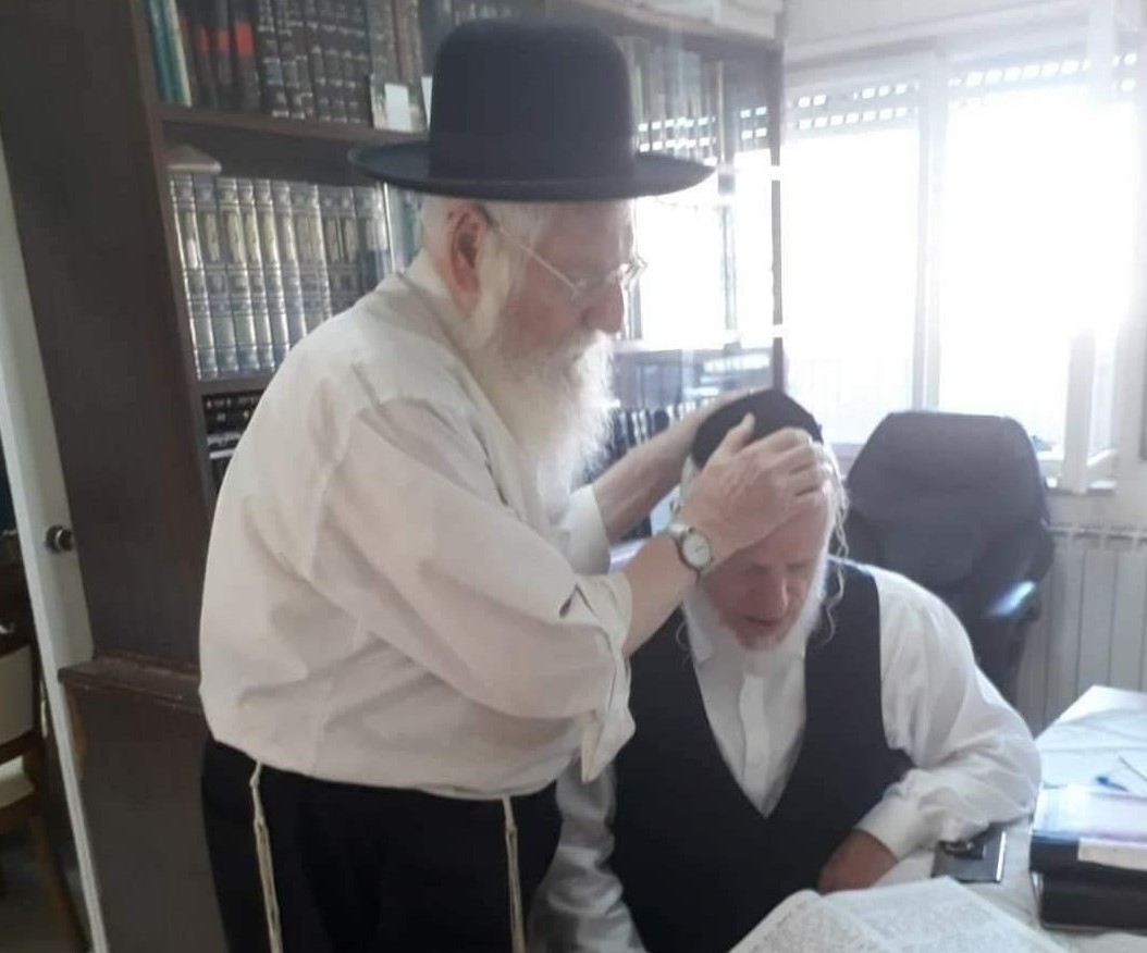 יהודה משי זהב ואביו ז"ל. צילום: זק"א