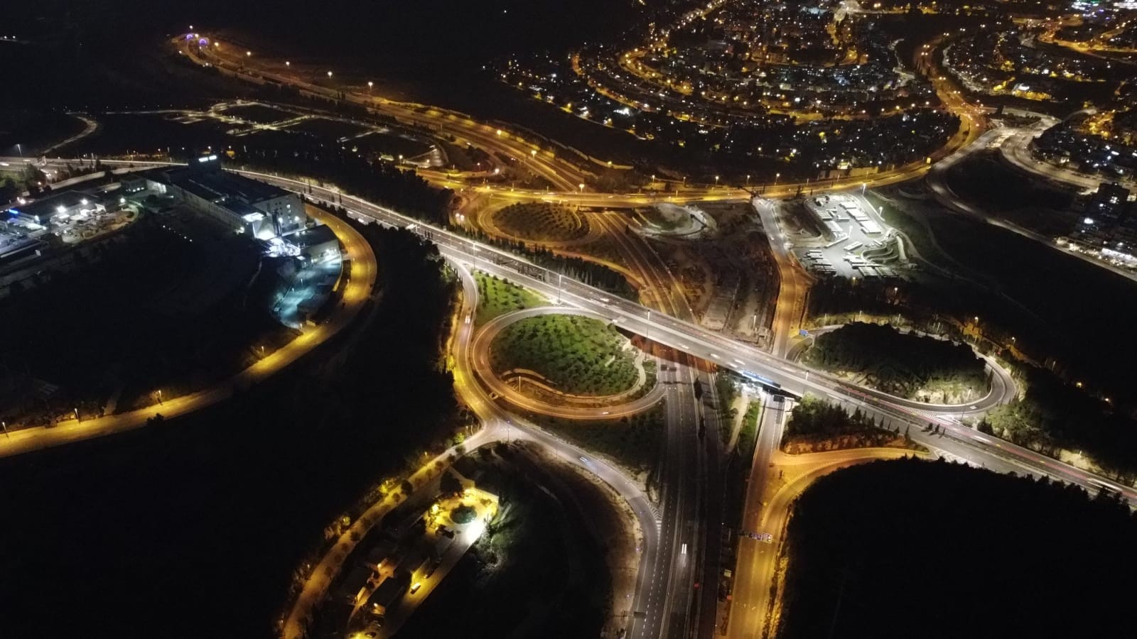 ירושלים במבט מלמעלה. צילום: מחלקת המאור- עיריית ירושלים