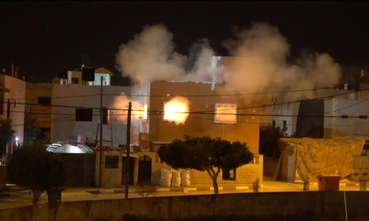 צפו: כך נראה הפיצוץ בבית המחבל שרצח את אסתר הורגן