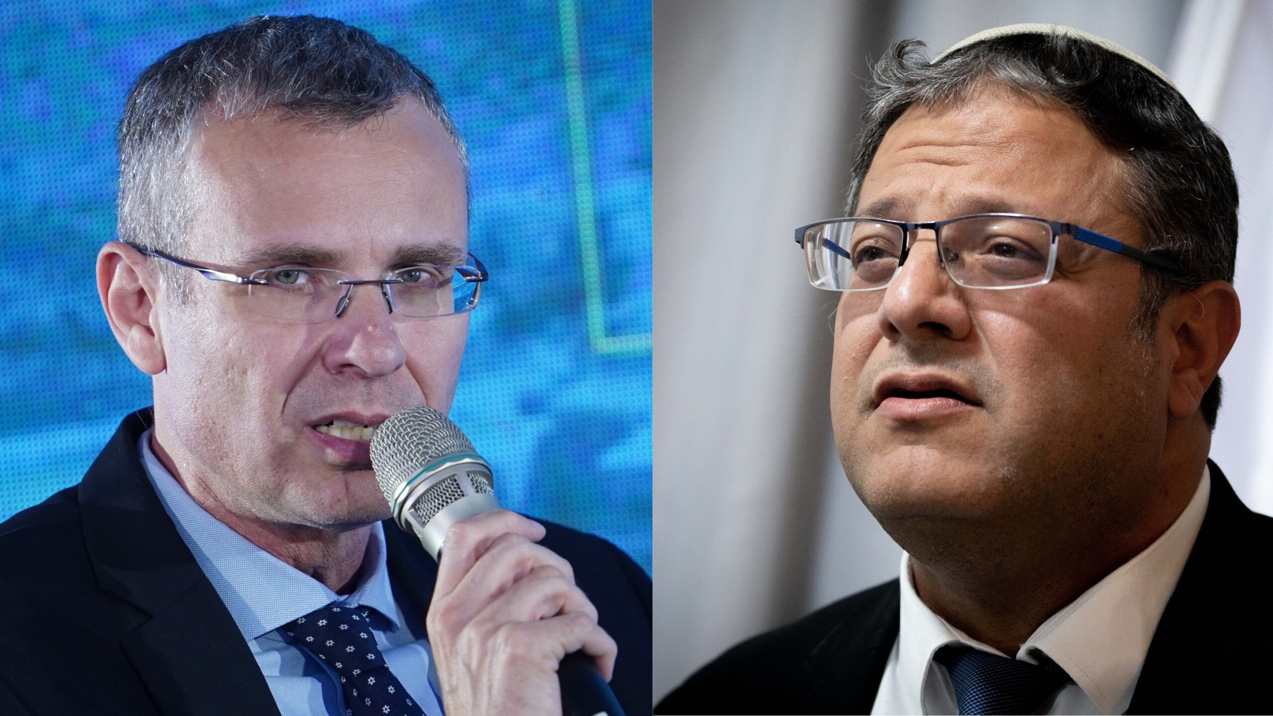 השר בן גביר, השר לוין | צילום: מאיר הלל, יונתן זינדל פלאש 90
