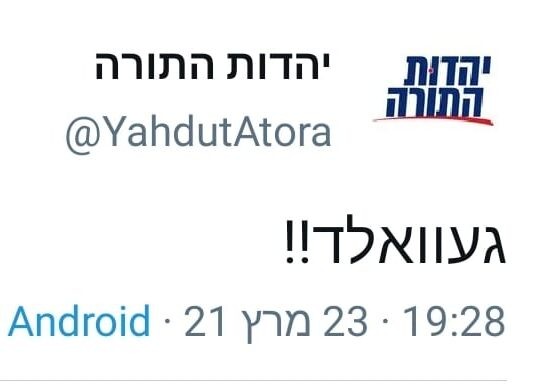 סיכום יום הבחירות יהדות התורה