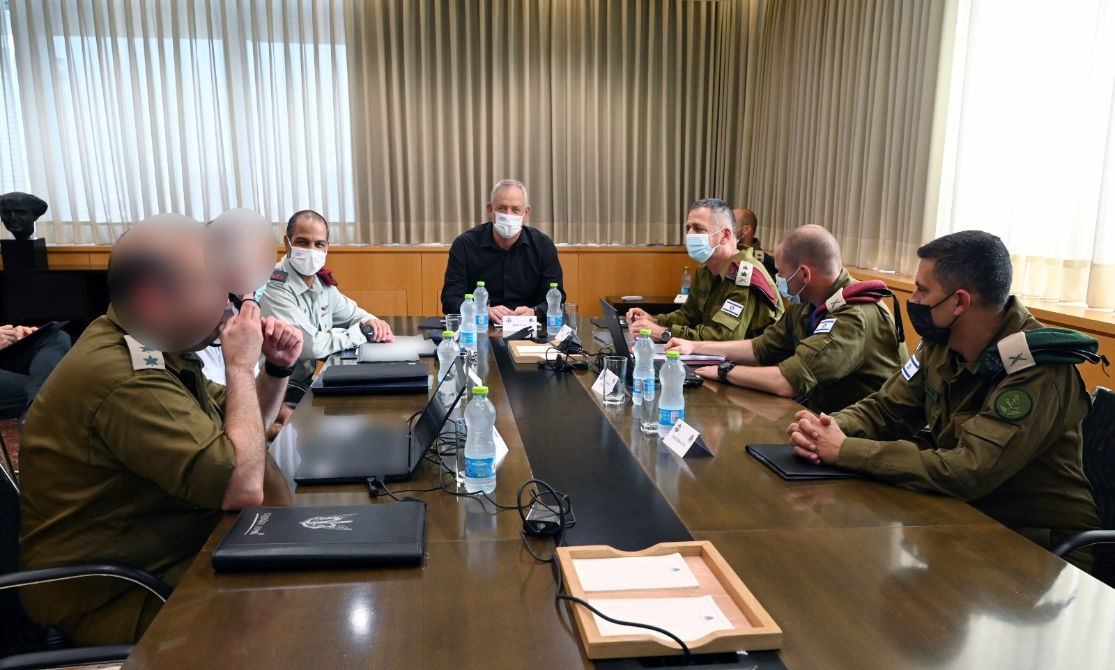 בעקבות ההסלמה: גנץ קיים הערכת מצב עם בכירי מערכת הביטחון