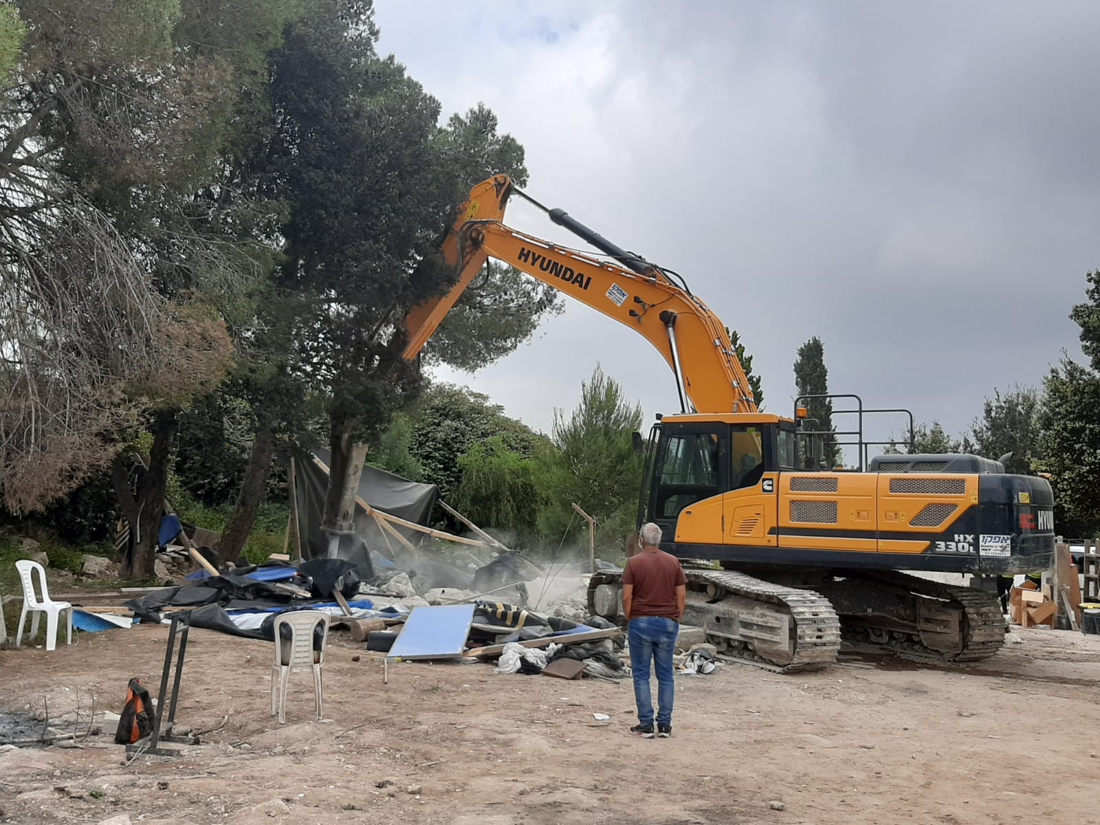 שוב: בתי משפחות נהרסו בישוב חומש