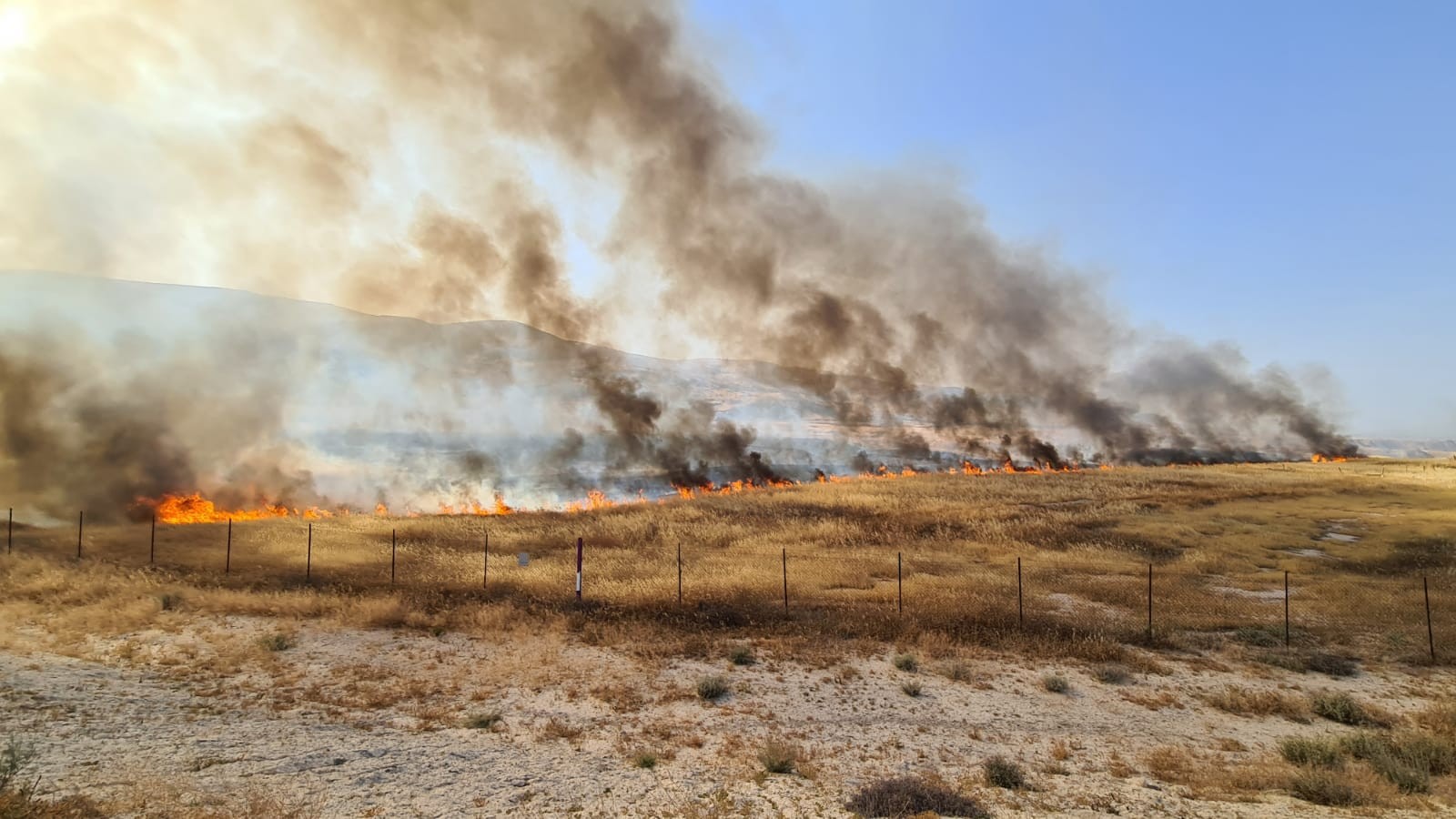 ארכיון. השריפה מתפשטת. צילום: דוברות כב"ה מחוז יו"ש