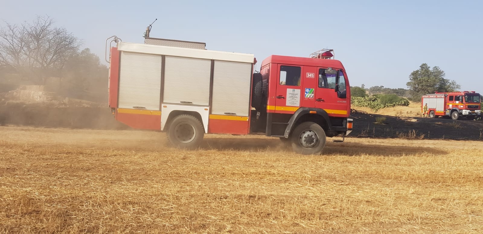 שש שרפות פרצו באזור עוטף עזה בעקבות בלוני תבערה