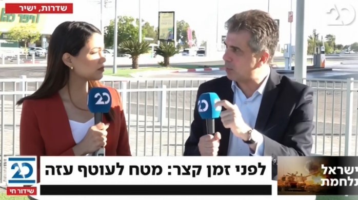 השר אלי כהן: "הדבר הבא שצריך לעשות - להוריד את החשמל בעזה"